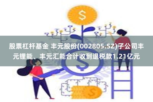 股票杠杆基金 丰元股份(002805.SZ)子公司丰元锂能、丰元汇能合计收到退税款1.21亿元