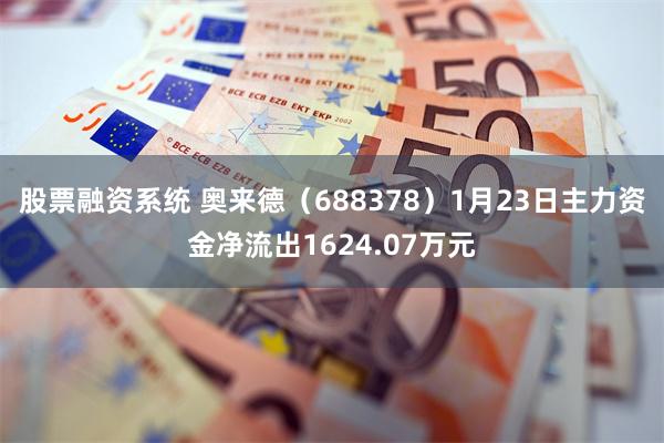 股票融资系统 奥来德（688378）1月23日主力资金净流出1624.07万元