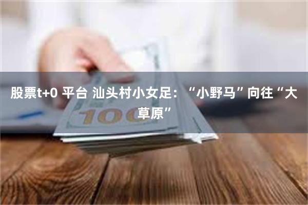 股票t+0 平台 汕头村小女足：“小野马”向往“大草原”