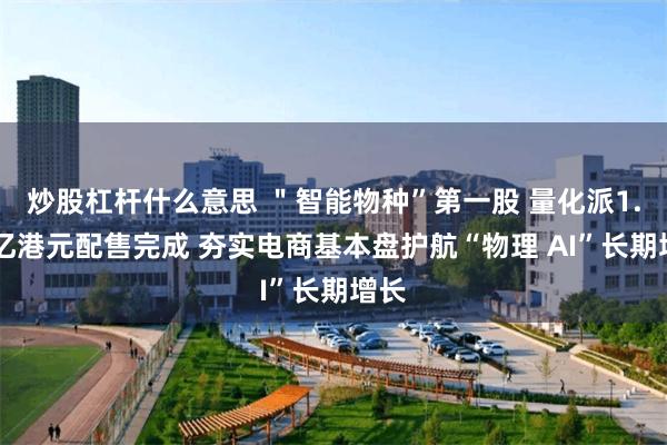 炒股杠杆什么意思 ＂智能物种”第一股 量化派1.46亿港元配售完成 夯实电商基本盘护航“物理 AI”长期增长
